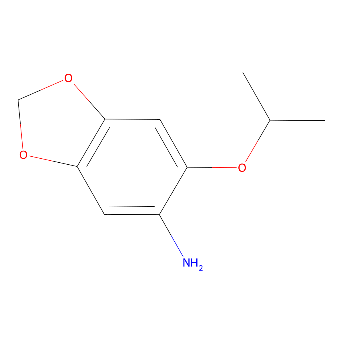 6-Isopropoxybenzo[d][1,3]dioxol-5-amine molecular structure, CAS 1312698-41-1