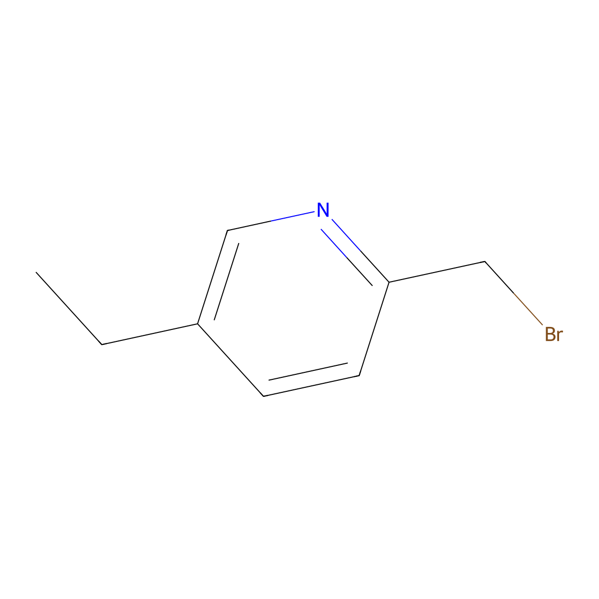 2-(Bromomethyl)-5-ethylpyridine molecular structure, CAS 1312698-57-9