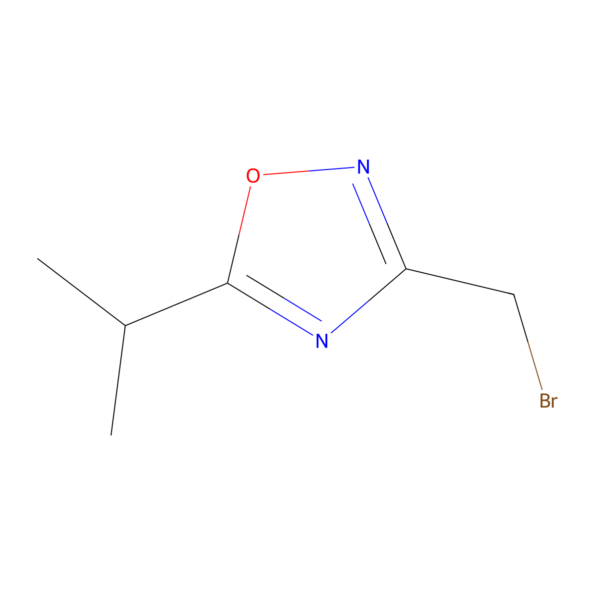 3-(Bromomethyl)-5-isopropyl-1,2,4-oxadiazole molecular structure, CAS 1312700-11-0