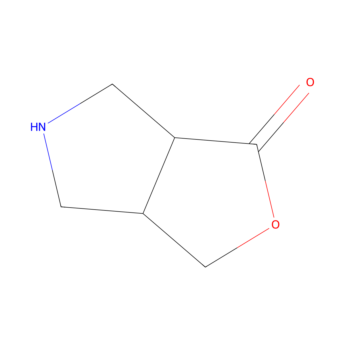 Hexahydro-1H-furo[3,4-c]pyrrol-1-one molecular structure, CAS 1312705-75-1