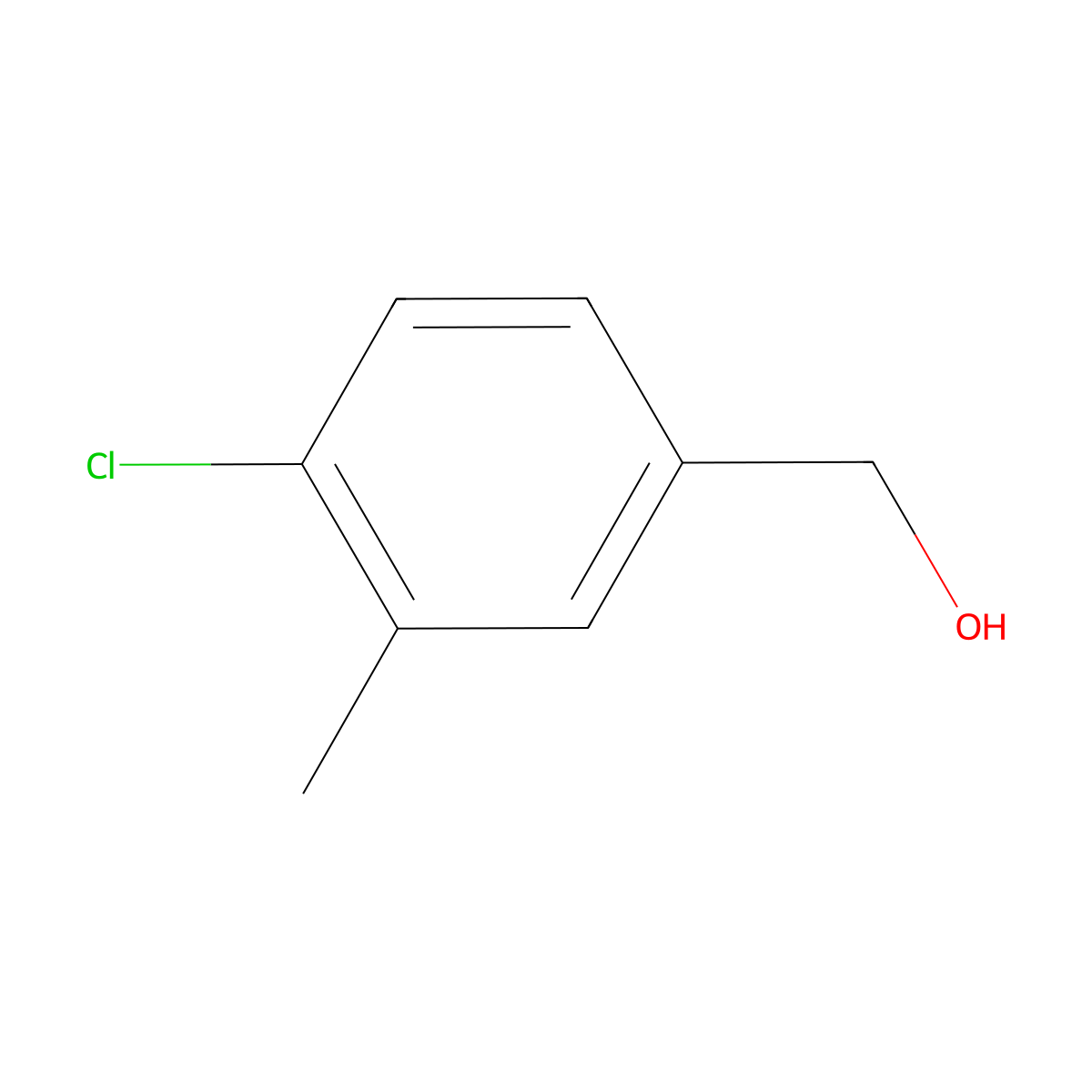 (4-Chloro-3-methylphenyl)methanol molecular structure, CAS 131271-19-7