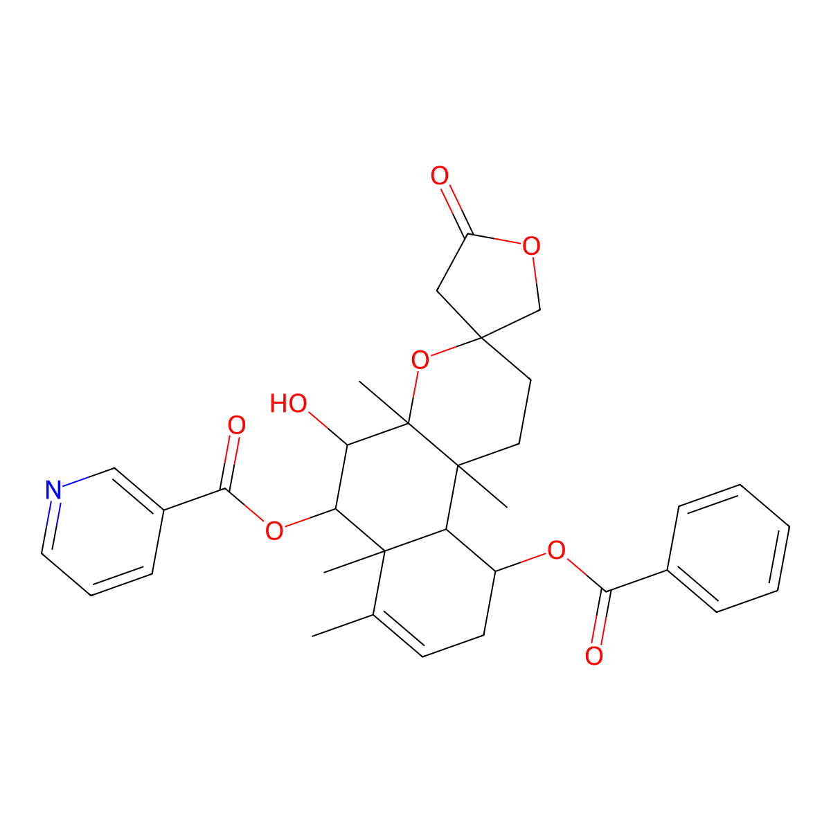 Scutebarbatine W molecular structure, CAS 1312716-25-8