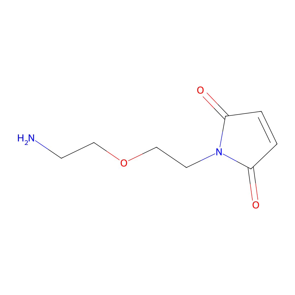 1-[2-(2-Aminoethoxy)ethyl]pyrrole-2,5-dione molecular structure, CAS 131274-16-3