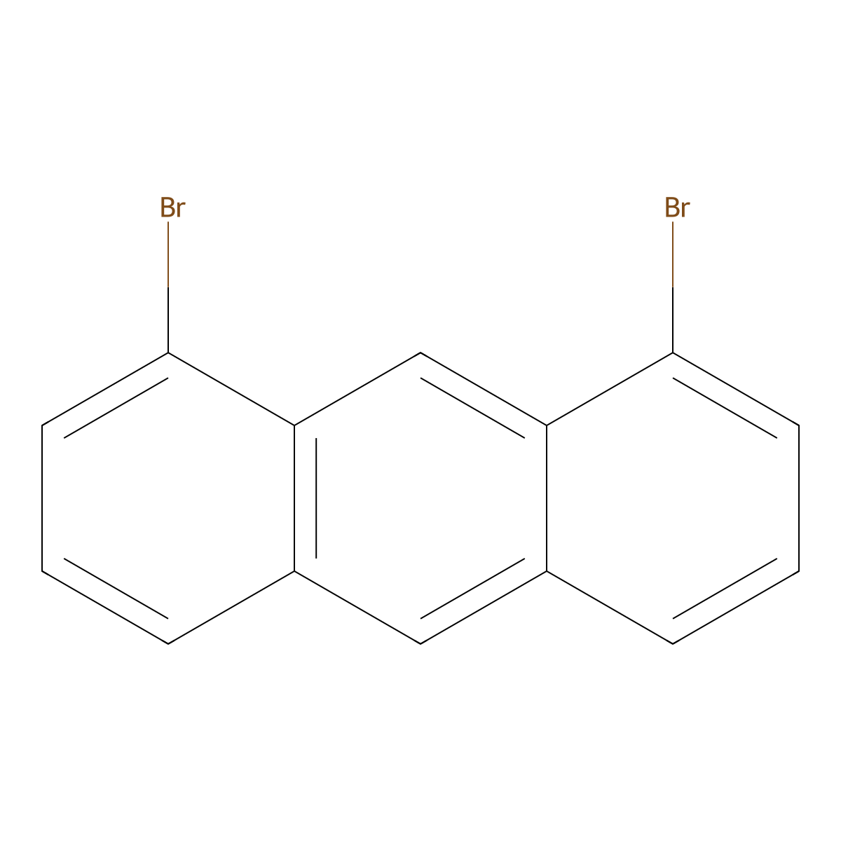 1,8-Dibromoanthracene molecular structure, CAS 131276-24-9