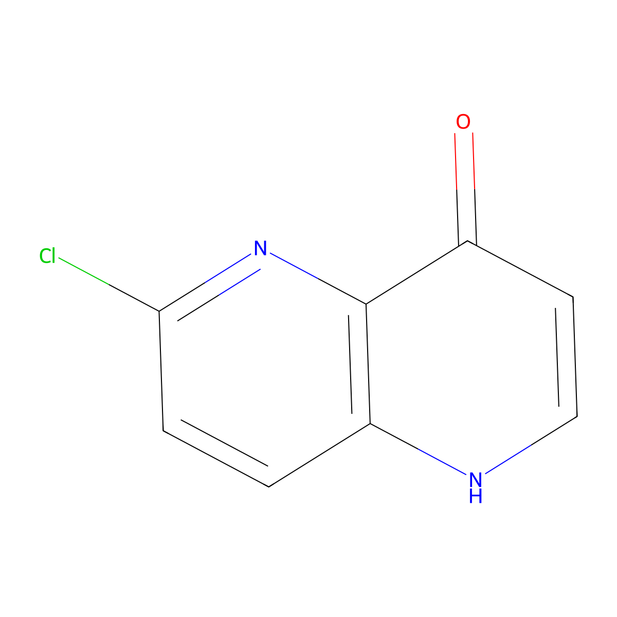 6-Chloro-1,5-naphthyridin-4-ol molecular structure, CAS 1312760-59-0