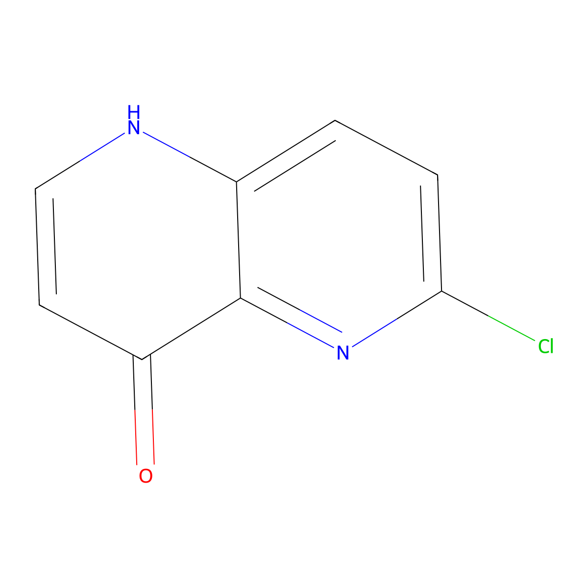 6-Chloro-1,5-naphthyridin-4-ol molecular structure, CAS 1312760-59-0