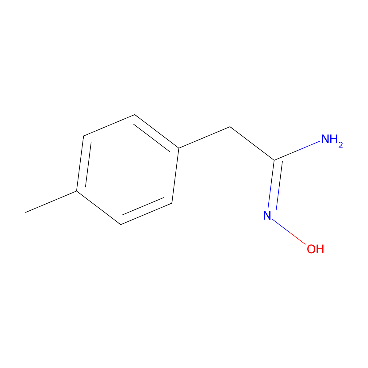 (Z)-N'-Hydroxy-2-(p-tolyl)acetimidamide molecular structure, CAS 1312766-67-8