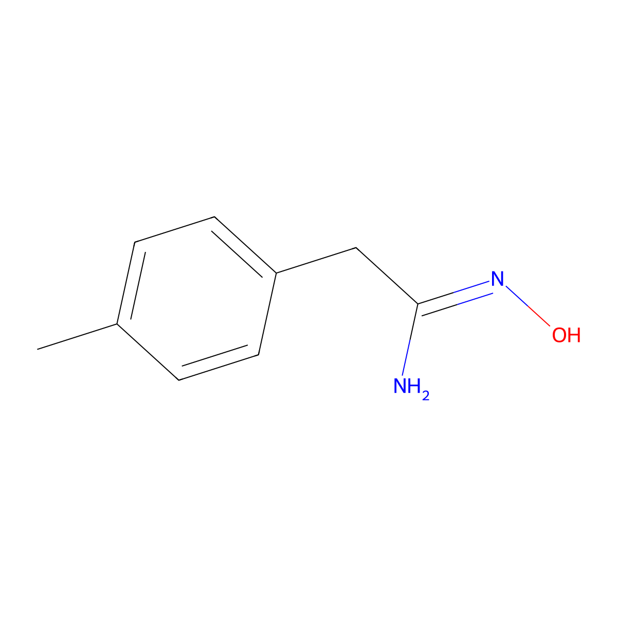 (Z)-N'-Hydroxy-2-(p-tolyl)acetimidamide molecular structure, CAS 1312766-67-8