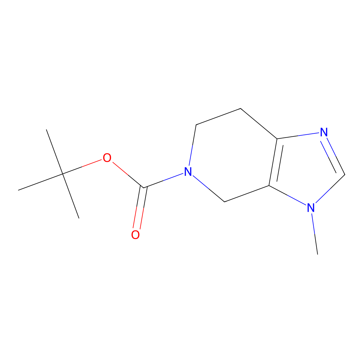Tert-butyl 3-methyl-3,4,6,7-tetrahydro-5H-imidazo[4,5-C]pyridine-5-carboxylate molecular structure, CAS 1312784-88-5