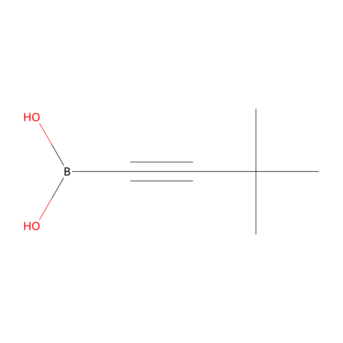 (3,3-Dimethylbut-1-yn-1-yl)boronic acid molecular structure, CAS 1312794-11-8