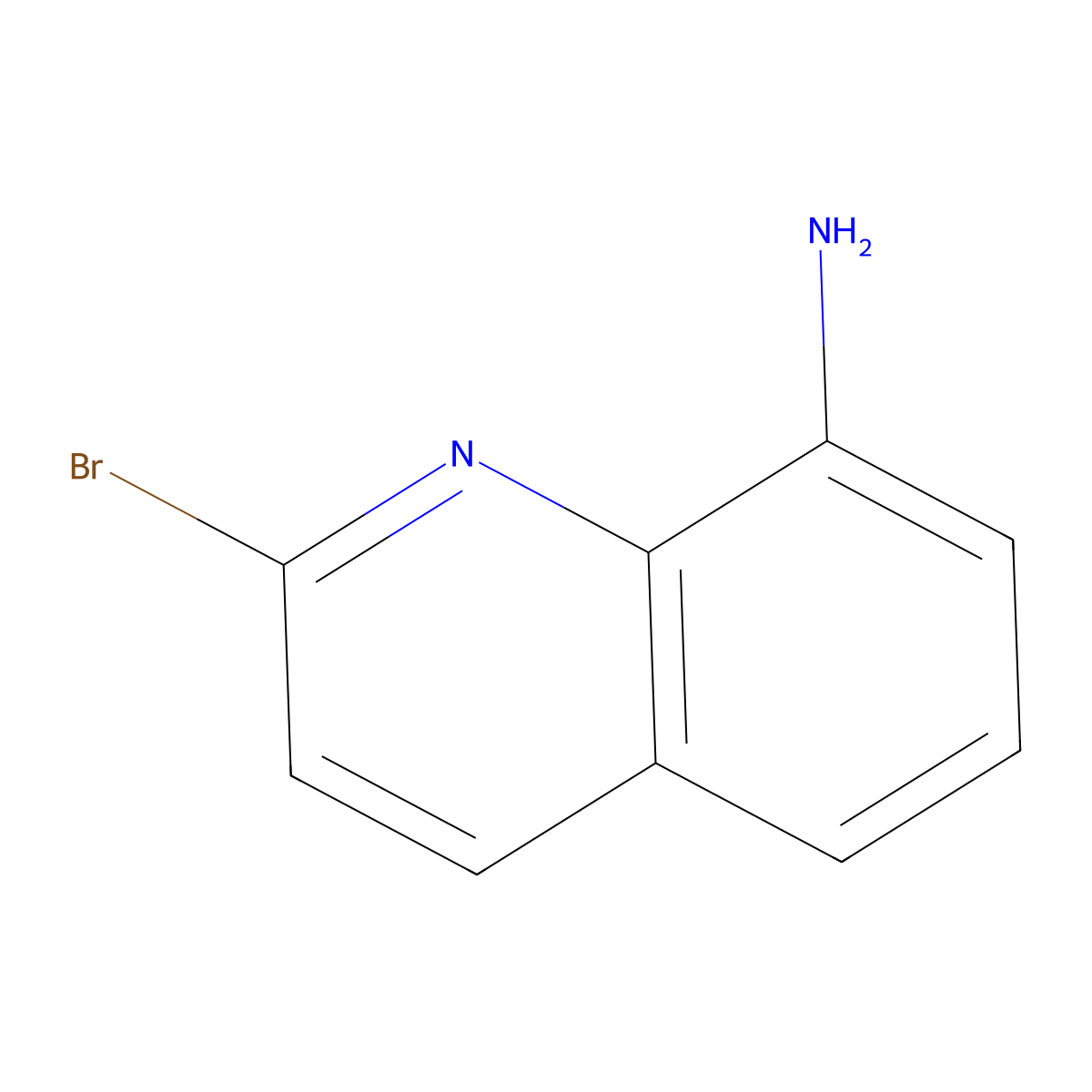 2-Bromoquinolin-8-amine molecular structure, CAS 1312835-41-8