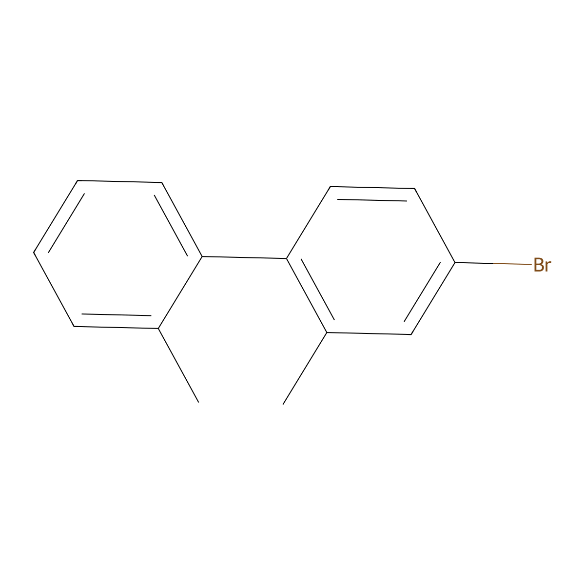 4-Bromo-2,2'-dimethyl-1,1'-biphenyl molecular structure, CAS 1312888-74-6