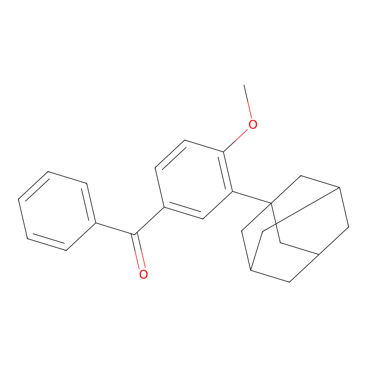 (4-Methoxy-3-tricyclo[3.3.1.13,7]dec-1-ylphenyl)phenylmethanone molecular structure, CAS 1312890-73-5