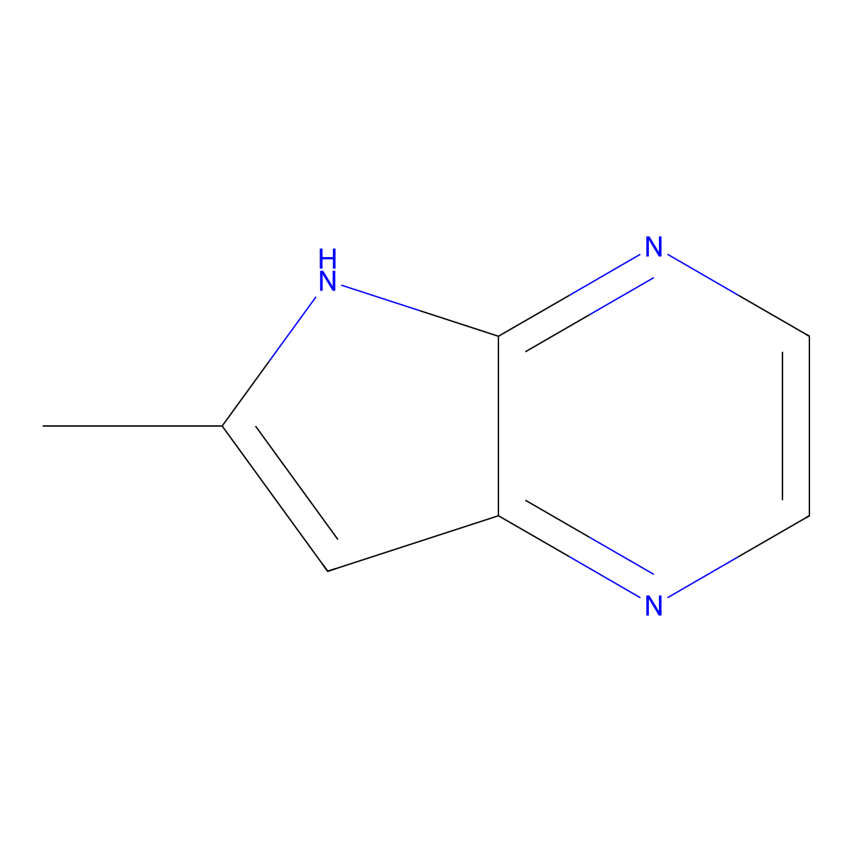 6-Methyl-5H-pyrrolo[3,2-b]pyrazine molecular structure, CAS 1312891-31-8