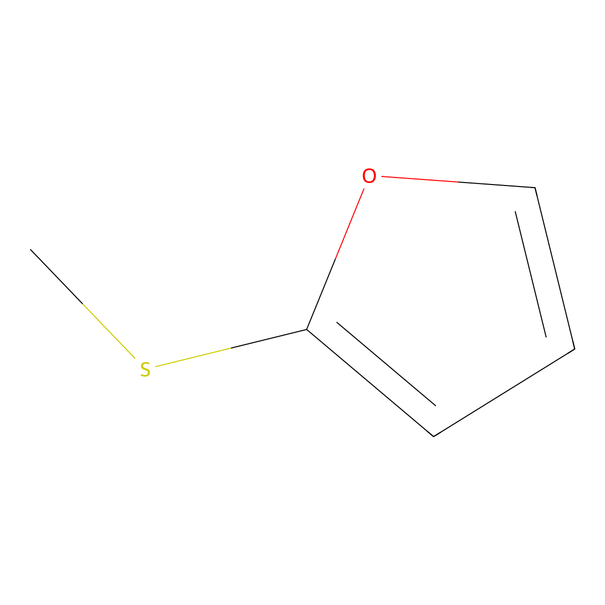 Furan, 2-(methylthio)- molecular structure, CAS 13129-38-9