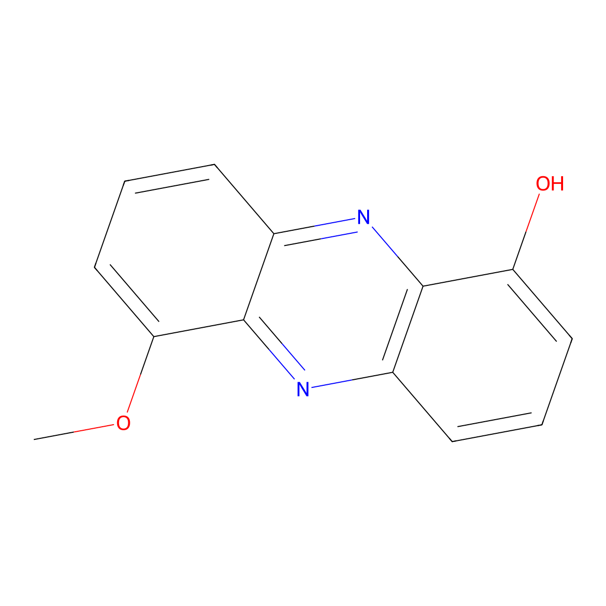 6-Methoxyphenazin-1-ol molecular structure, CAS 13129-58-3