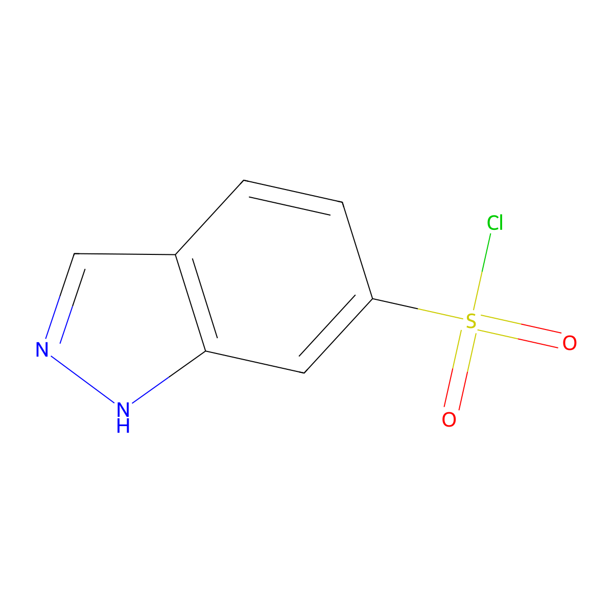 1H-indazole-6-sulfonyl chloride molecular structure, CAS 131290-01-2