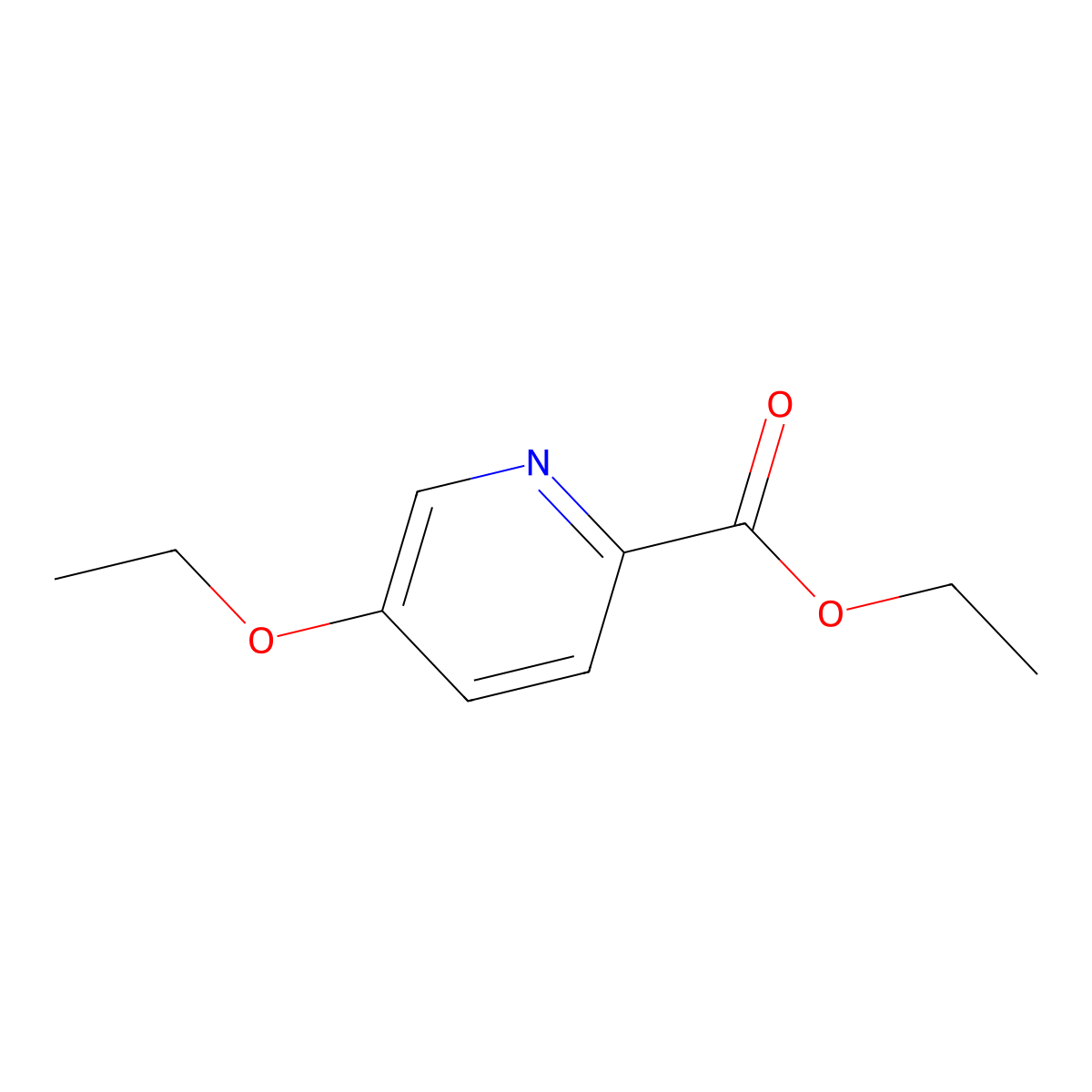 Ethyl 5-ethoxypicolinate molecular structure, CAS 1312903-94-8