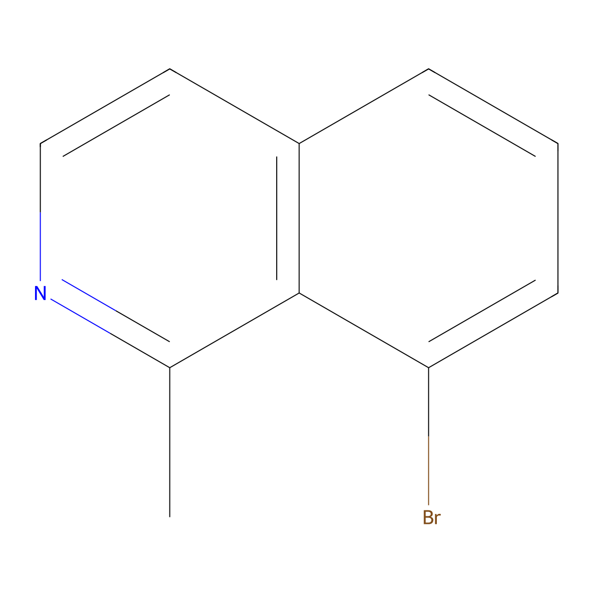 8-Bromo-1-methylisoquinoline molecular structure, CAS 1312905-33-1