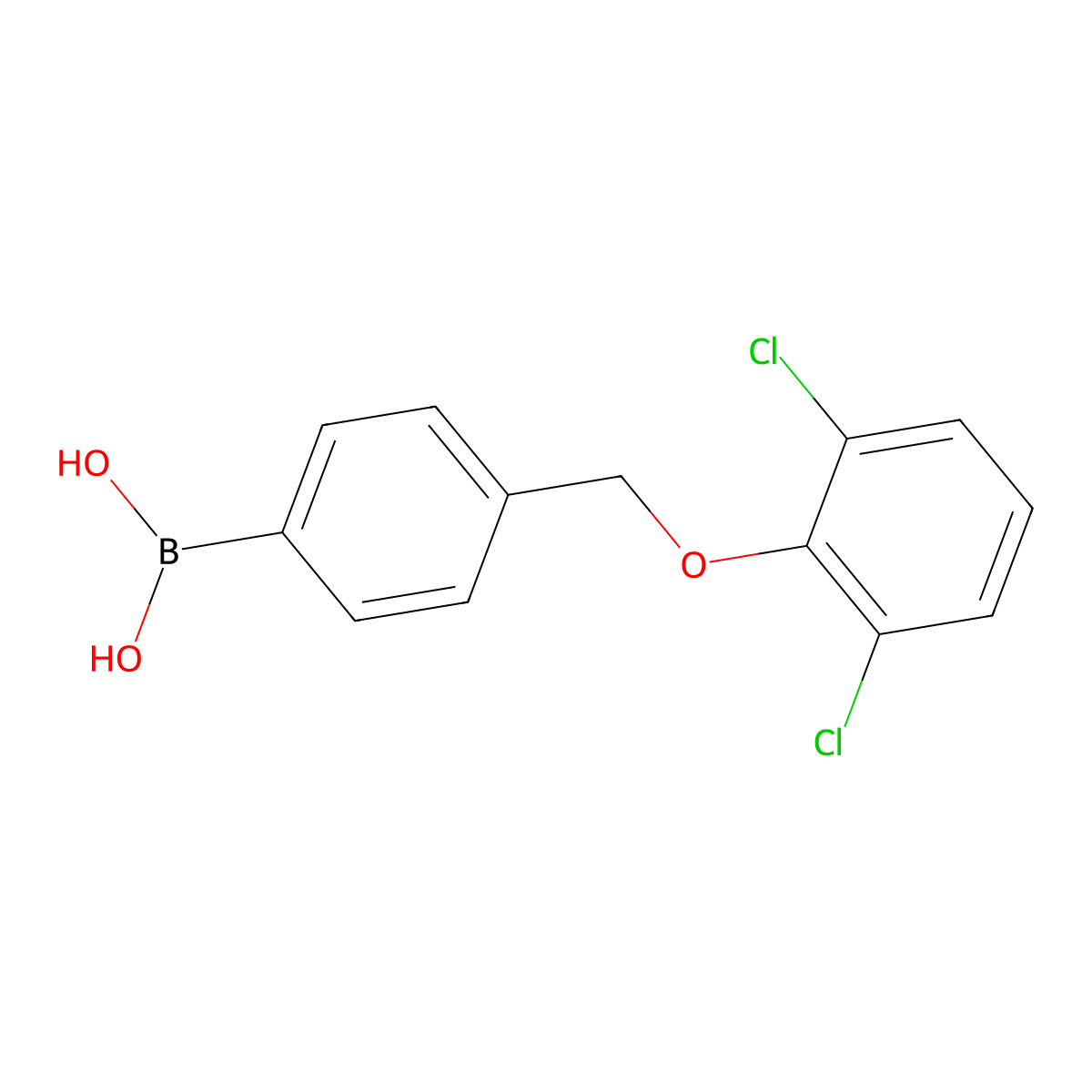 B-[4-[(2,6-Dichlorophenoxy)methyl]phenyl]boronic acid molecular structure, CAS 1312920-66-3