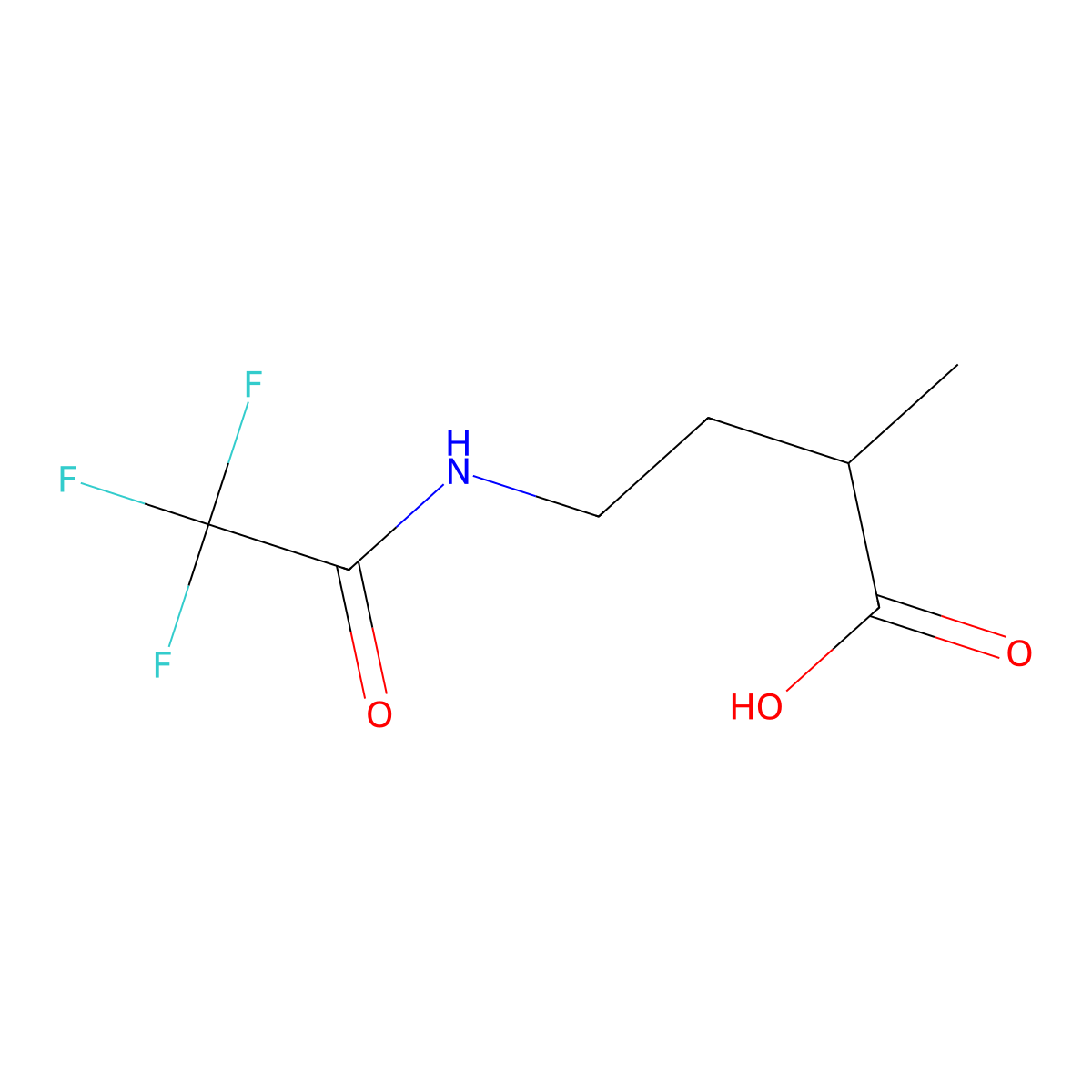 2-Methyl-4-(trifluoroacetamido)butanoic acid molecular structure, CAS 1312928-10-1