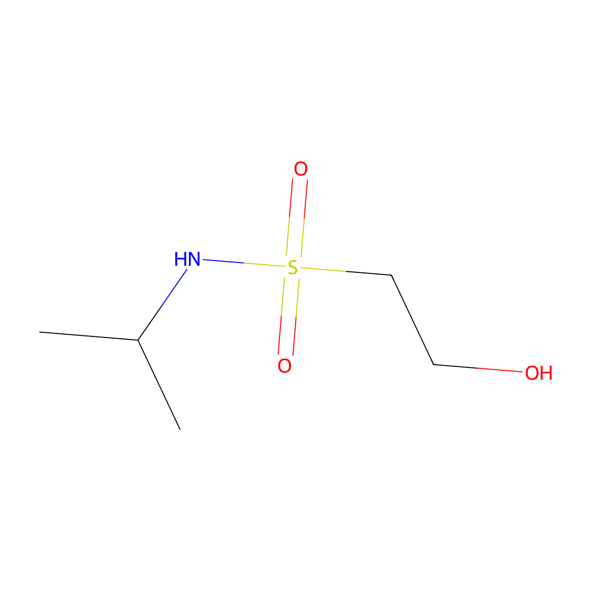 2-hydroxy-N-(propan-2-yl)ethane-1-sulfonamide molecular structure, CAS 1312934-97-6