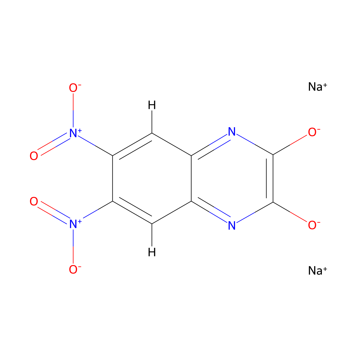 Dnqx disodium salt molecular structure, CAS 1312992-24-7