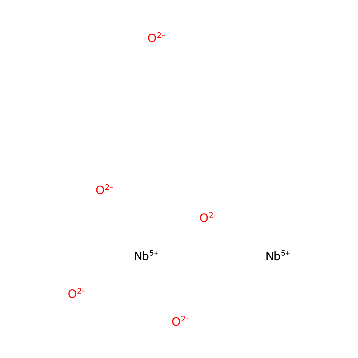 Niobium(V)oxide , Niobium(V) oxide molecular structure, CAS 1313-96-8