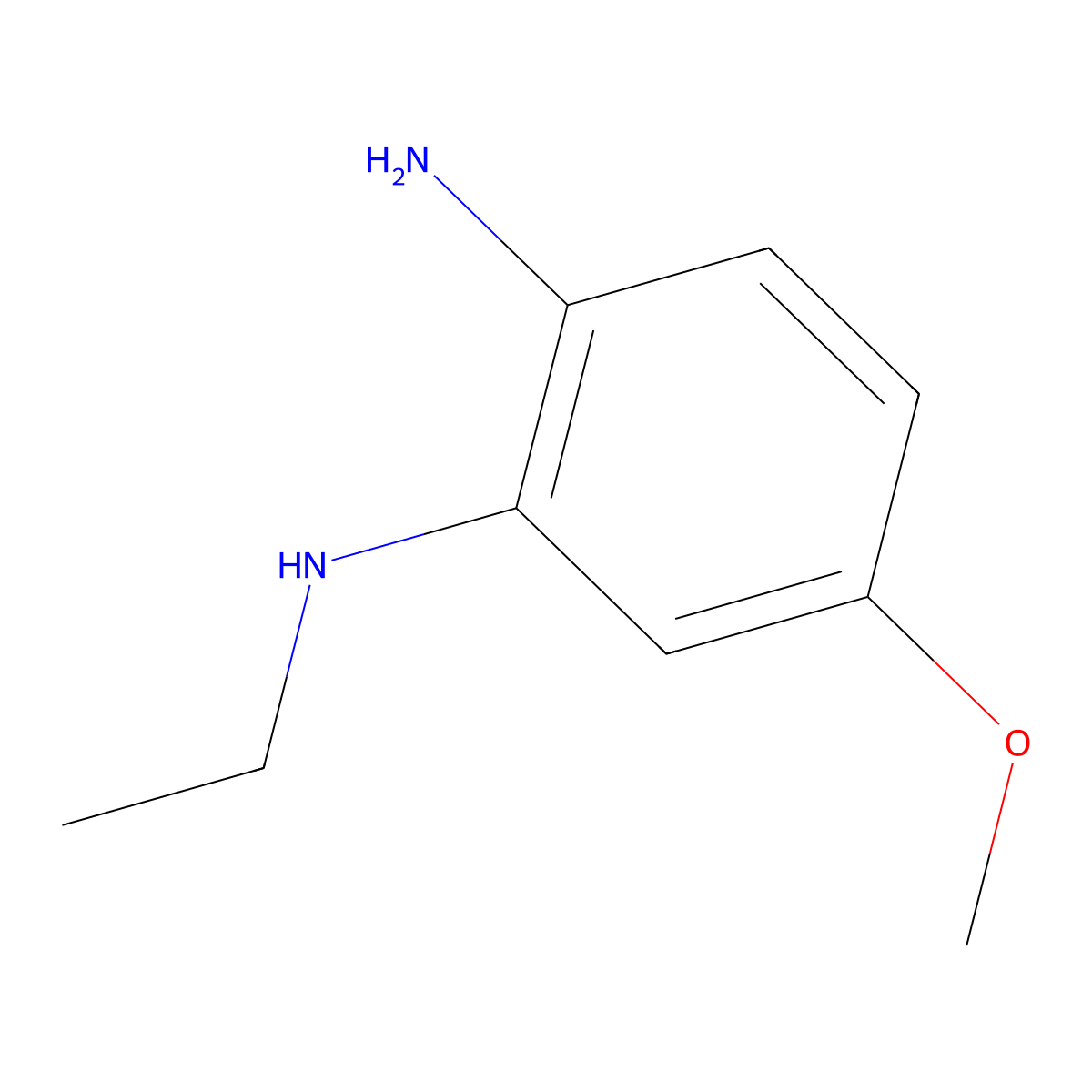 N1-ethyl-5-methoxybenzene-1,2-diamine molecular structure, CAS 1313011-32-3
