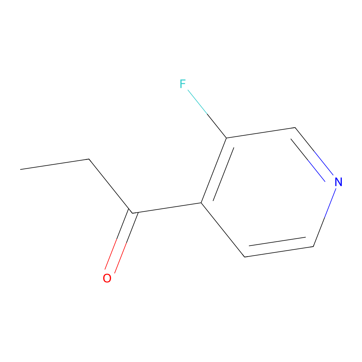 1-(3-Fluoropyridin-4-yl)propan-1-one molecular structure, CAS 1313021-67-8