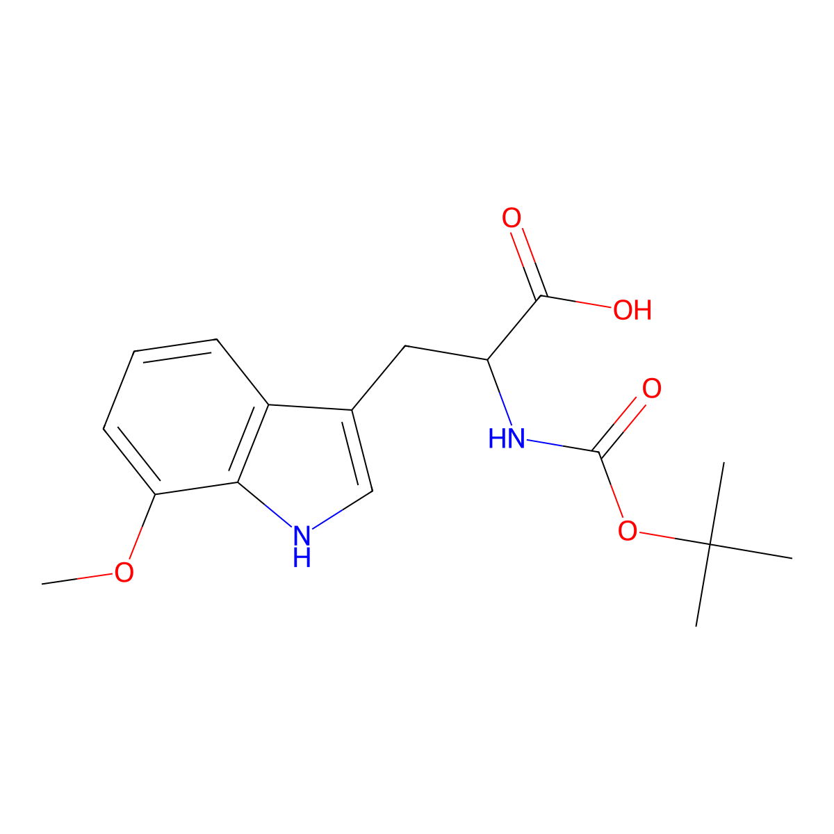 N-Boc-7-methoxy-DL-tryptophan molecular structure, CAS 1313032-83-5