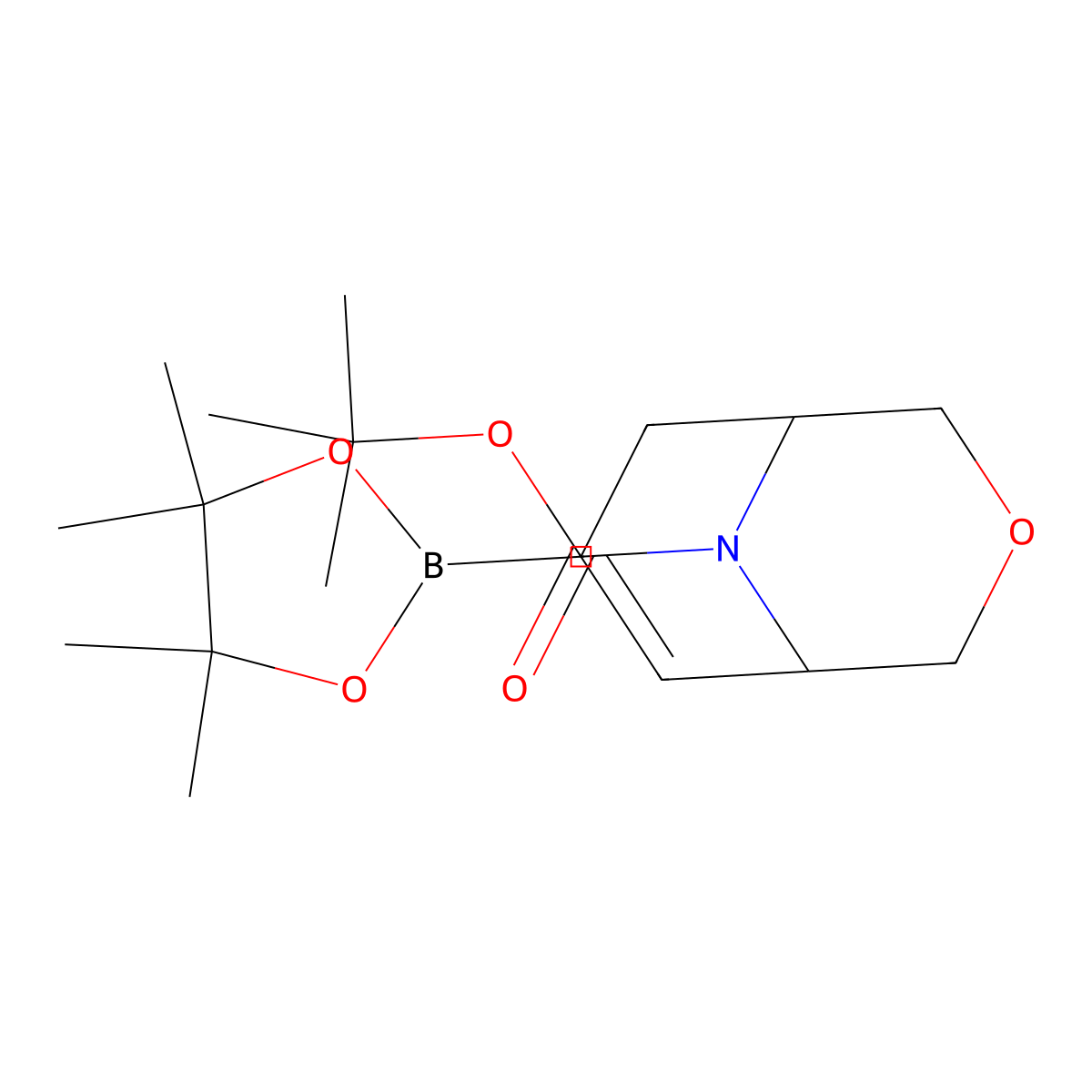 Tert-butyl 7-(4,4,5,5-tetramethyl-1,3,2-dioxaborolan-2-yl)-3-oxa-9-azabicyclo[3.3.1]non-6-ene-9-carboxylate molecular structure, CAS 1313034-29-5