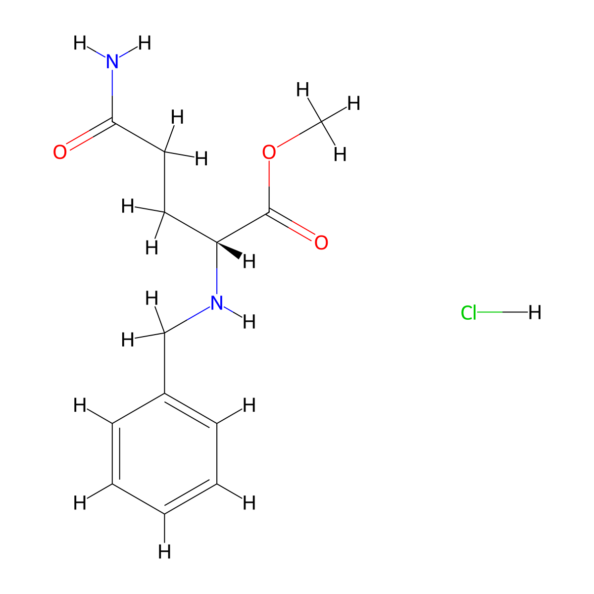 (R)-Methyl 5-amino-2-(benzylamino)-5-oxopentanoate hydrochloride molecular structure, CAS 1313054-29-3