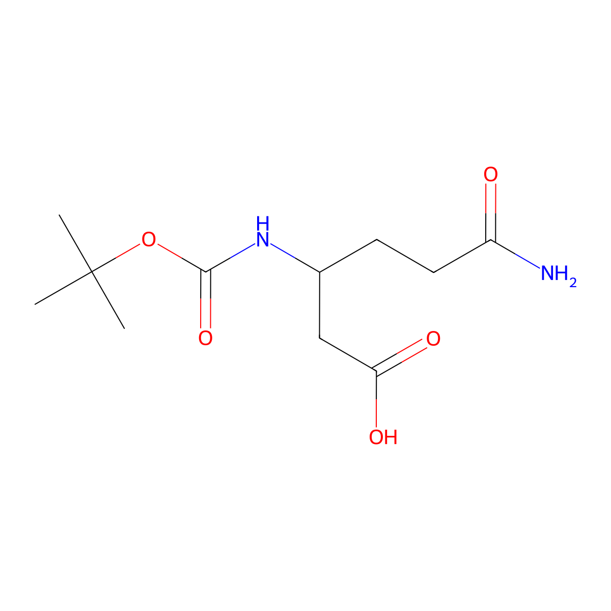 (R)-6-Amino-3-((tert-butoxycarbonyl)amino)-6-oxohexanoic acid molecular structure, CAS 1313054-48-6