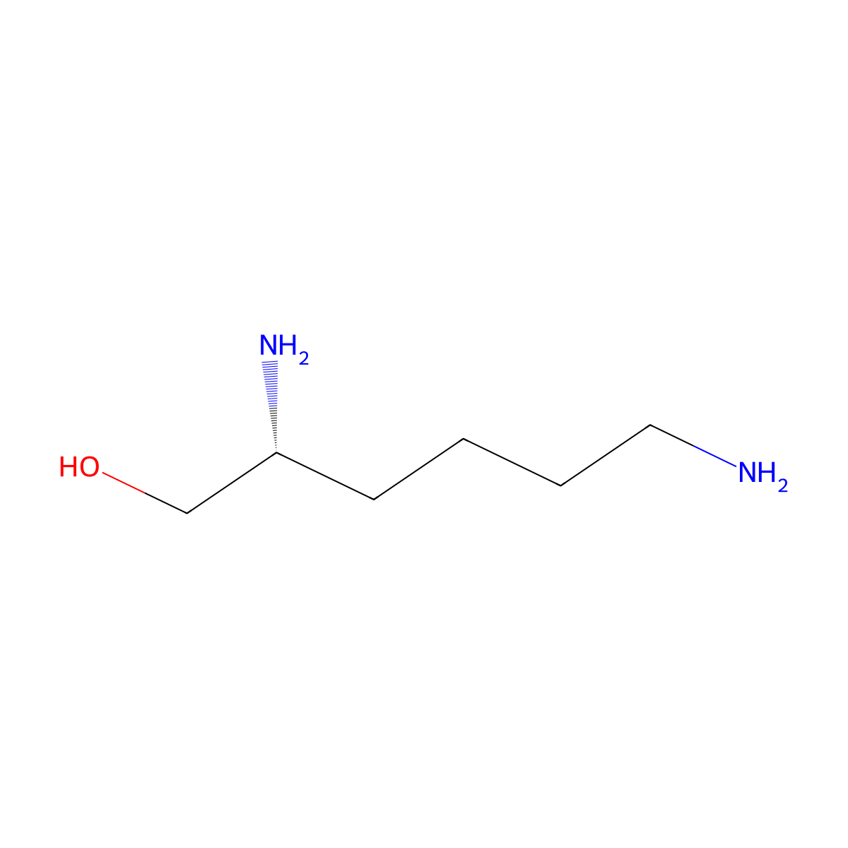 (R)-2,6-Diaminohexan-1-ol molecular structure, CAS 1313054-89-5