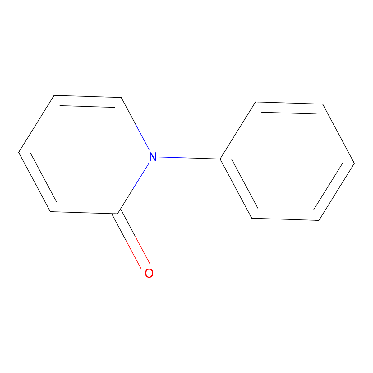 N-Phenyl-2-pyridone molecular structure, CAS 13131-02-7