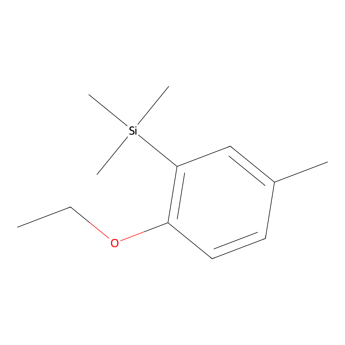1-Ethoxy-4-methyl-2-(trimethylsilyl)benzene molecular structure, CAS 1313182-43-2