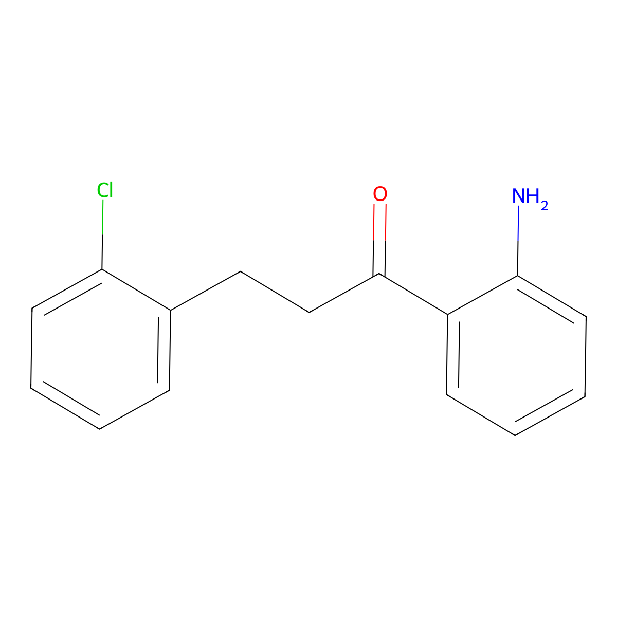 1-(2-Aminophenyl)-3-(2-chlorophenyl)propan-1-one molecular structure, CAS 1313201-61-4