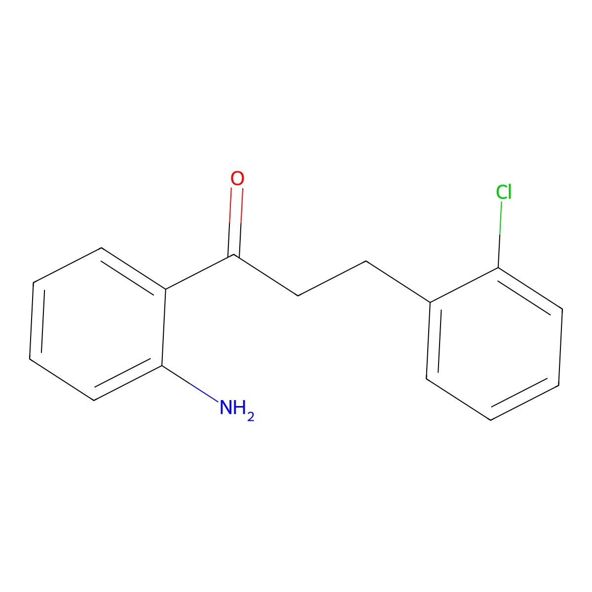 1-(2-Aminophenyl)-3-(2-chlorophenyl)propan-1-one molecular structure, CAS 1313201-61-4