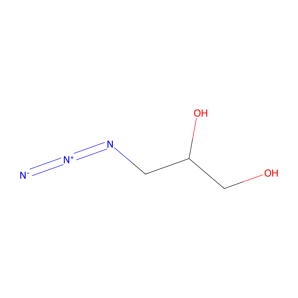 (R)-3-Azido-1,2-propanediol molecular structure, CAS 131321-84-1