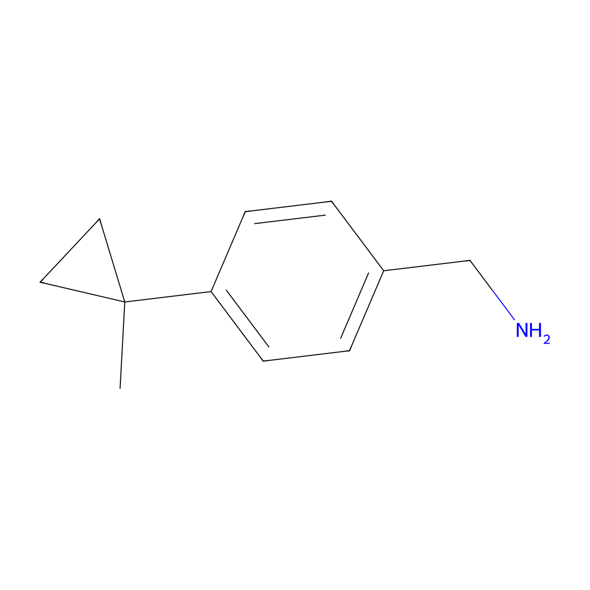 4-(1-Methylcyclopropyl)benzylamine molecular structure, CAS 1313217-37-6