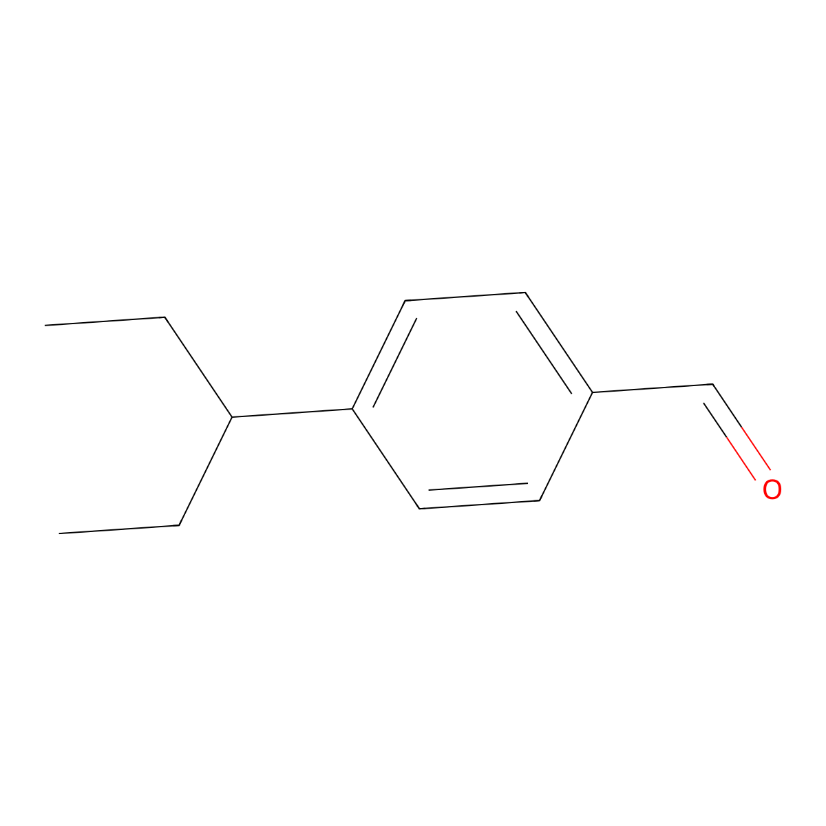 4-(1-Ethylpropyl)benzaldehyde molecular structure, CAS 1313217-79-6