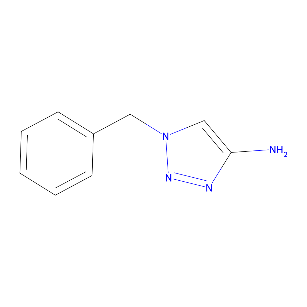 1-benzyl-1H-1,2,3-triazol-4-amine molecular structure, CAS 1313233-08-7