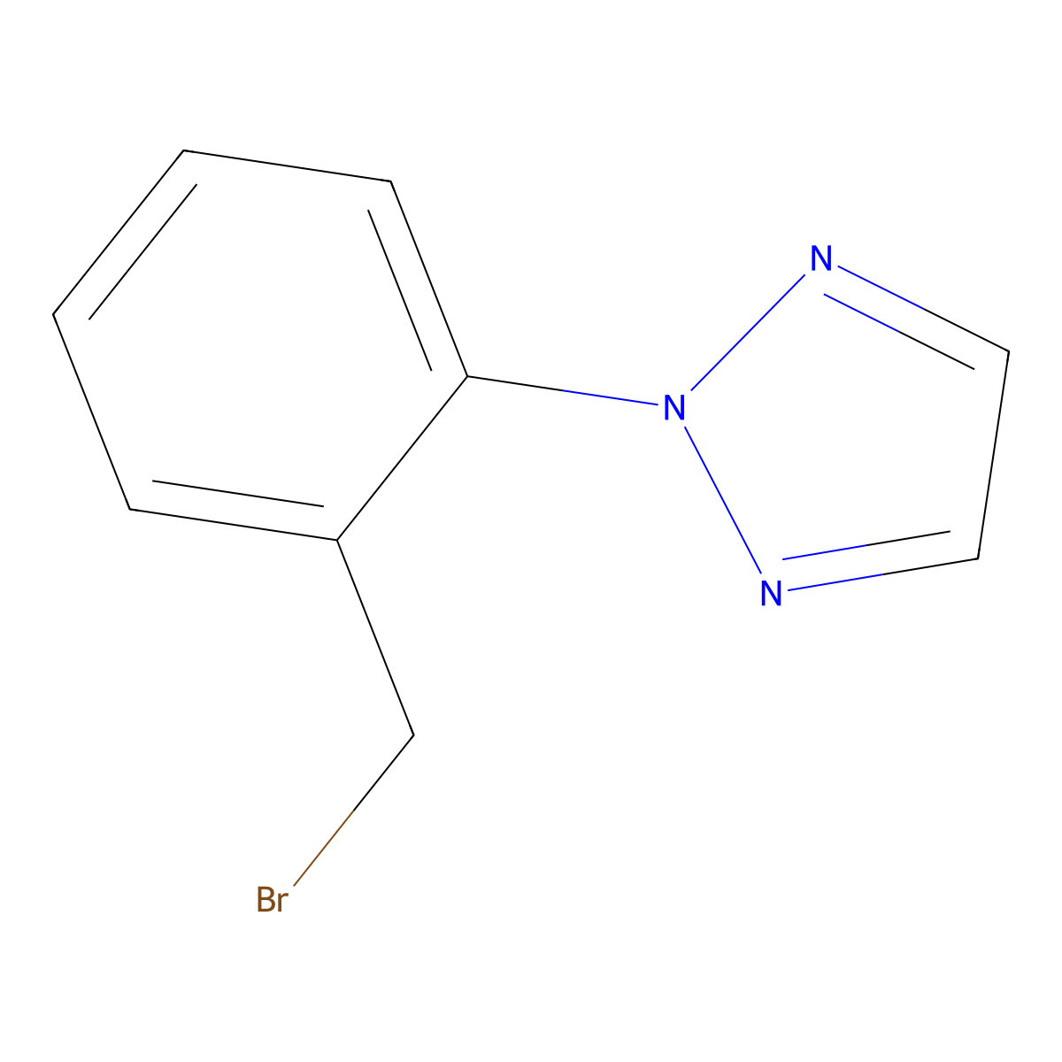 2-(2-(Bromomethyl)phenyl)-2H-1,2,3-triazole molecular structure, CAS 1313237-25-0