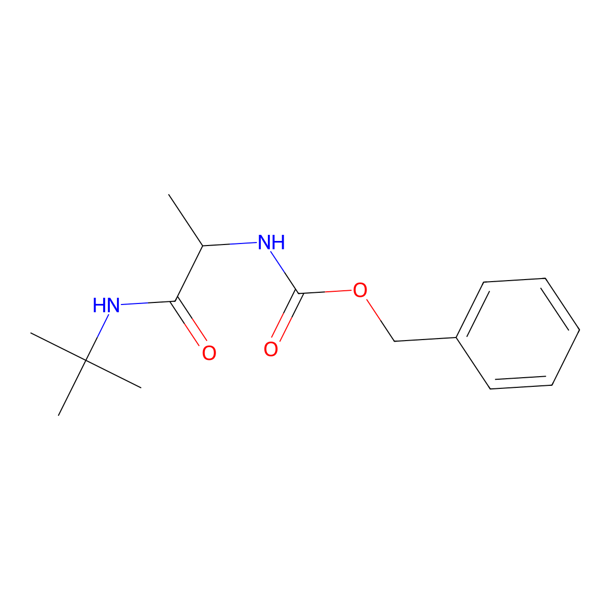 T-Butyl Z-DL-alaninamide molecular structure, CAS 1313254-52-2