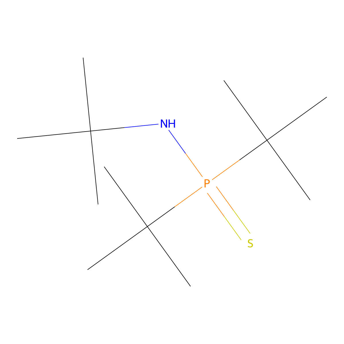 N-ditert-butylphosphinothioyl-2-methylpropan-2-amine molecular structure, CAS 131326-04-0