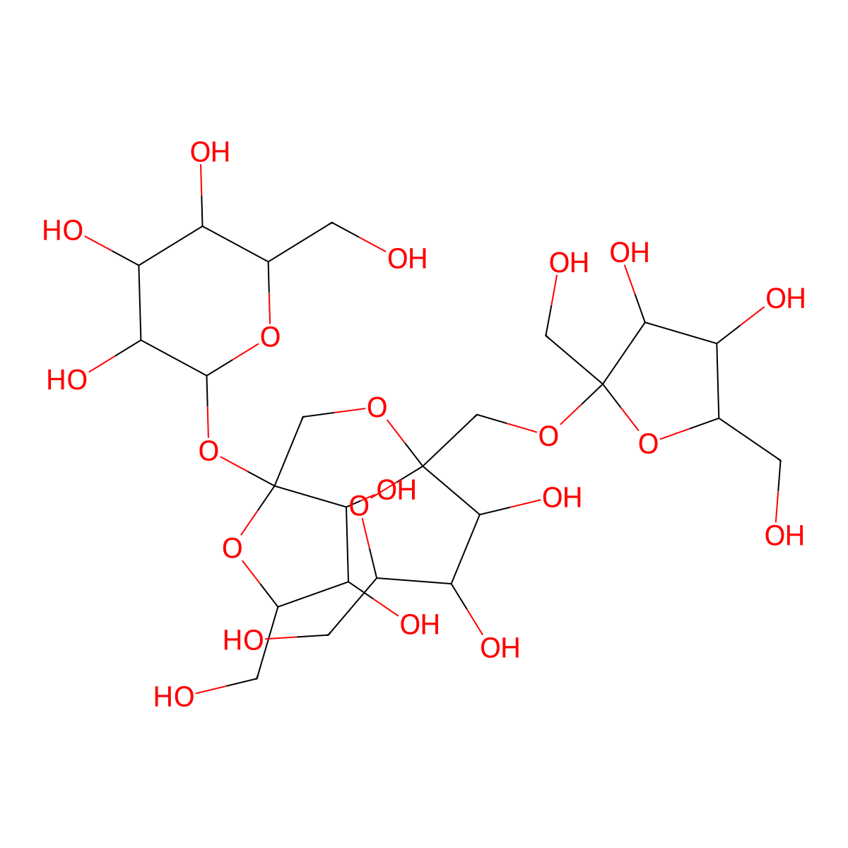 Nystose molecular structure, CAS 13133-07-8