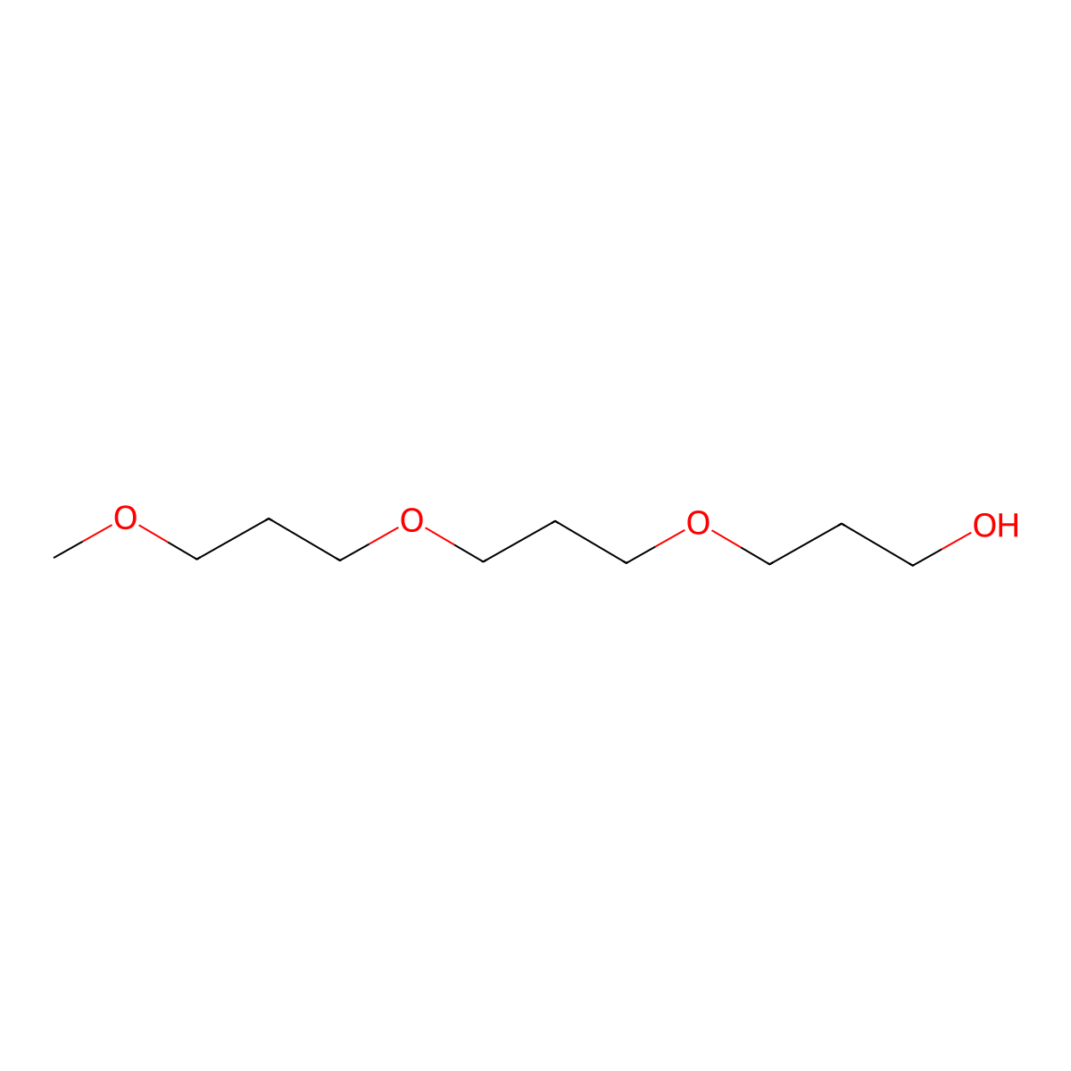 1-Propanol, 3-3-(3-methoxypropoxy)propoxy- molecular structure, CAS 13133-29-4