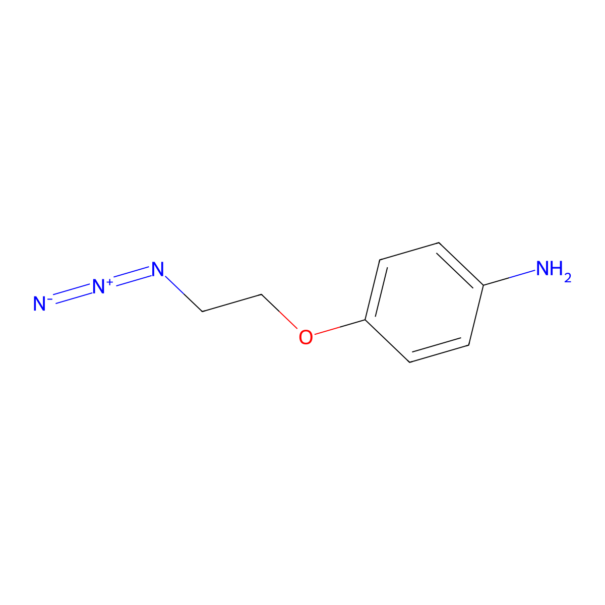 4-(2-Azidoethoxy)aniline molecular structure, CAS 1313355-74-6