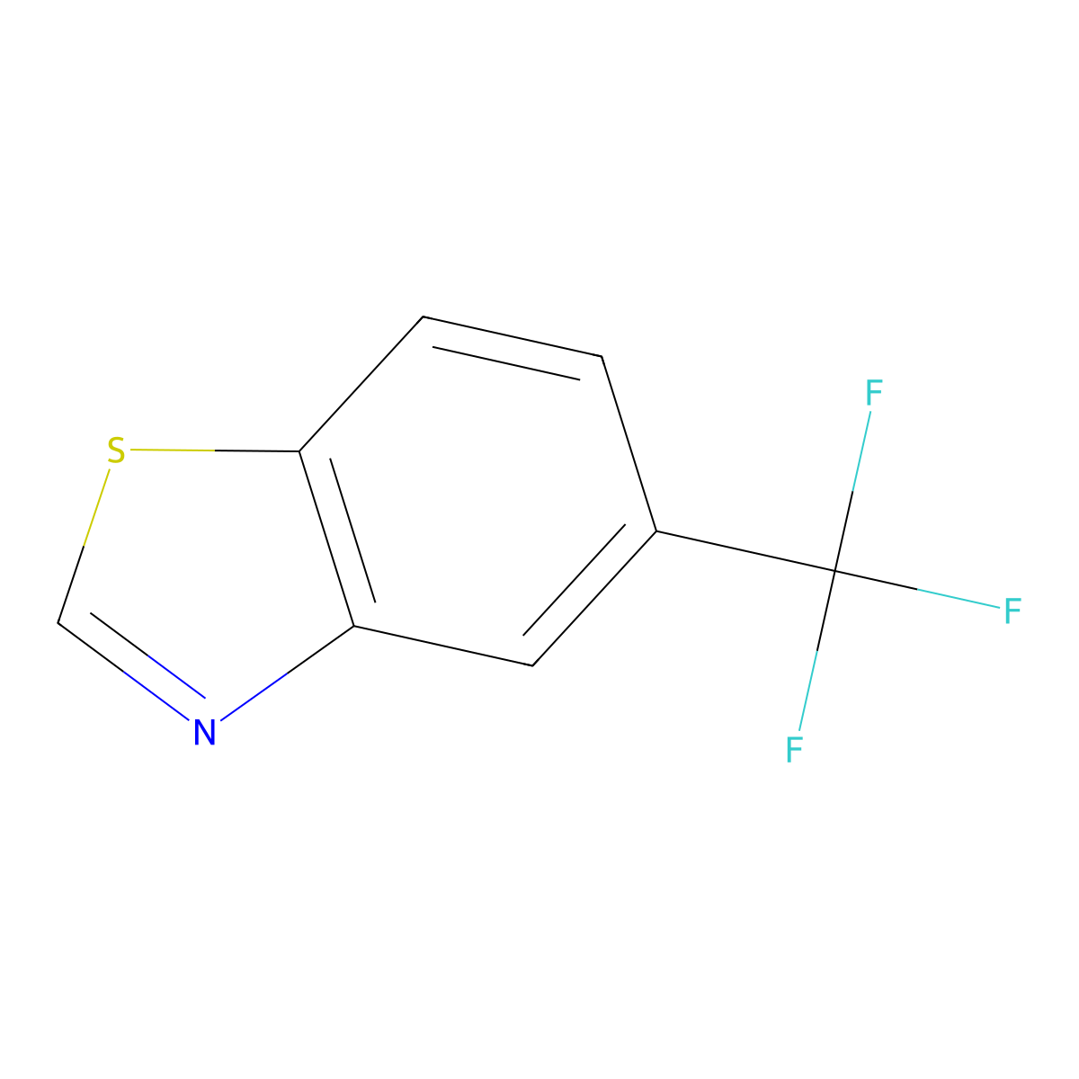 5-(Trifluoromethyl)-1,3-benzothiazole molecular structure, CAS 131337-62-7